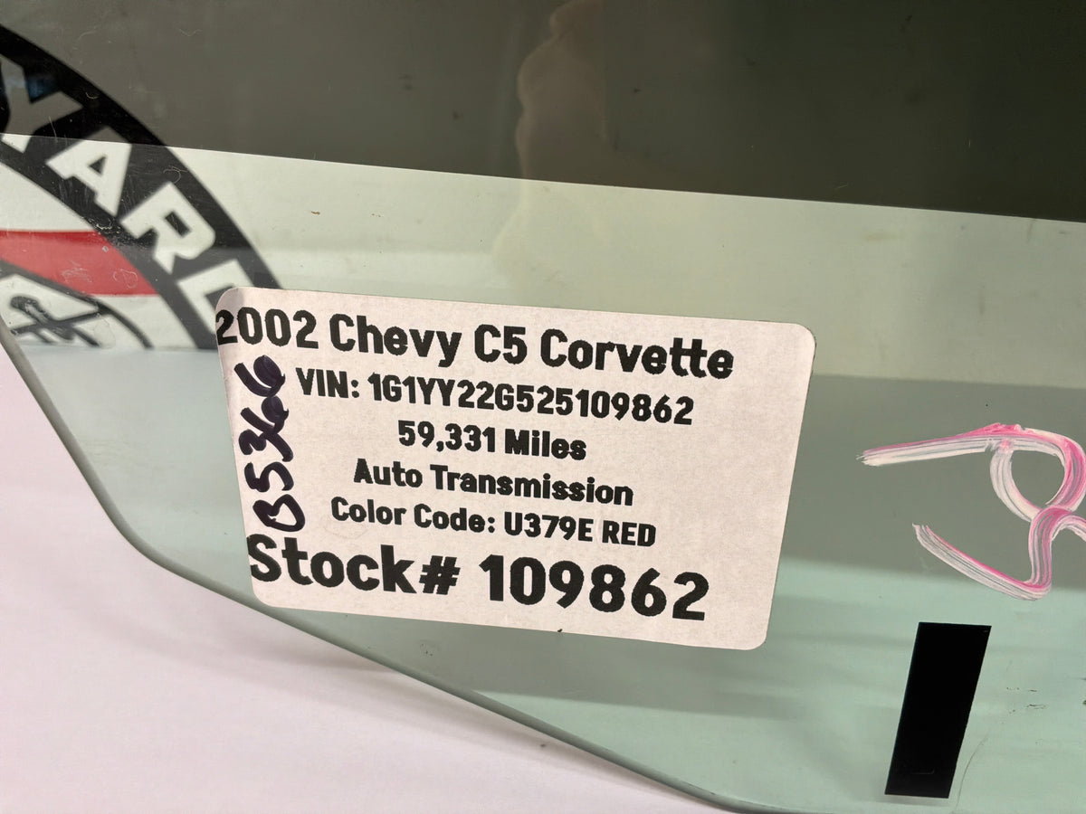 2002 Chevy C5 Corvette RH Passenger Front Door Window Glass OEM