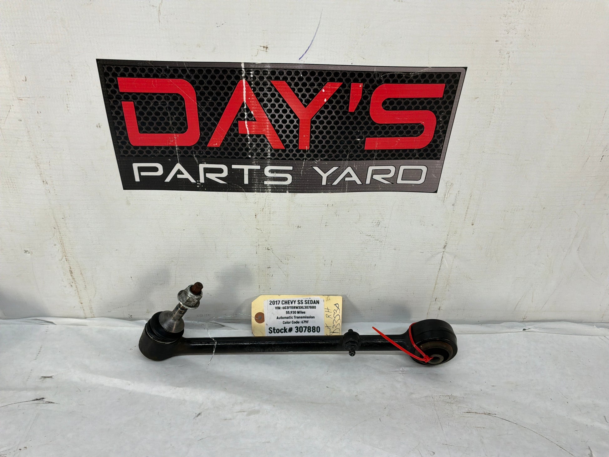 2017 Chevy SS Sedan RH Passenger Front Suspension Lower Rearward Control Arm Link OEM - Day's Parts Yard