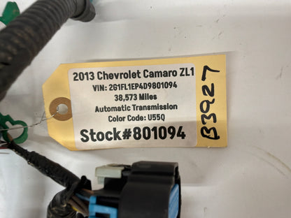 2013 Chevy Camaro ZL1 Engine Automatic Transmission Wire Wiring Harness OEM