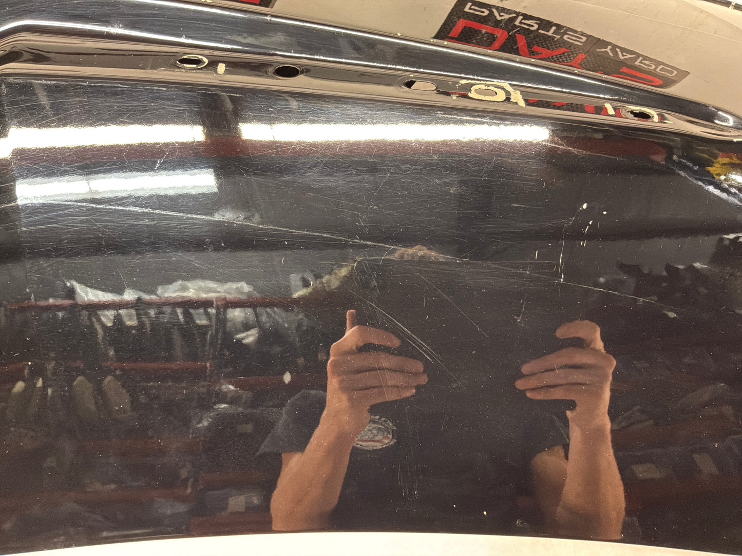 2011 Cadillac CTS-V Coupe Trunk Deck Lid Black OEM