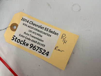 2014 Chevy SS Sedan RH Passenger Rear Window Switch Control Bezel OEM