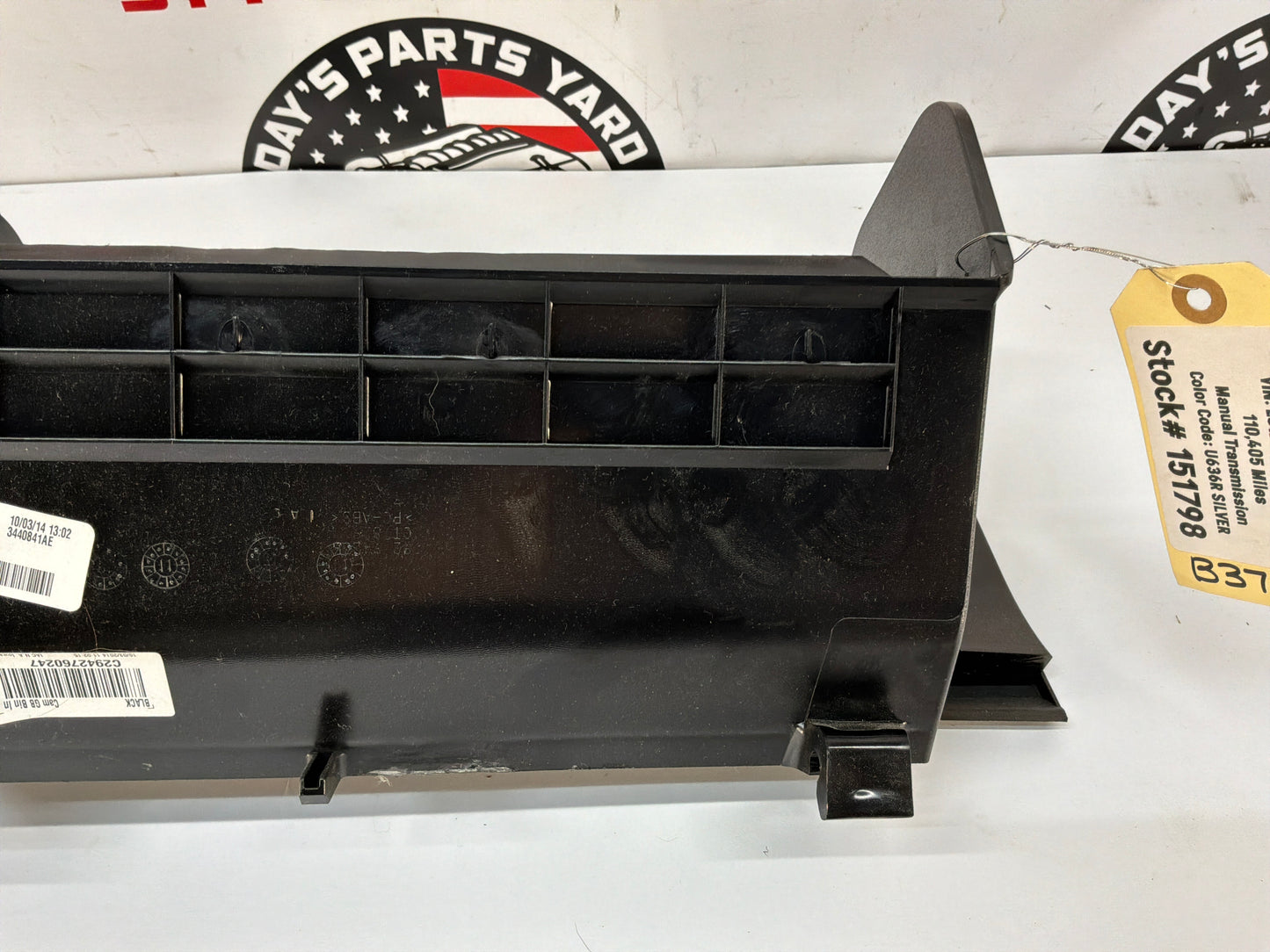 2015 Chevy Camaro SS 1LE Glove Box Compartment OEM