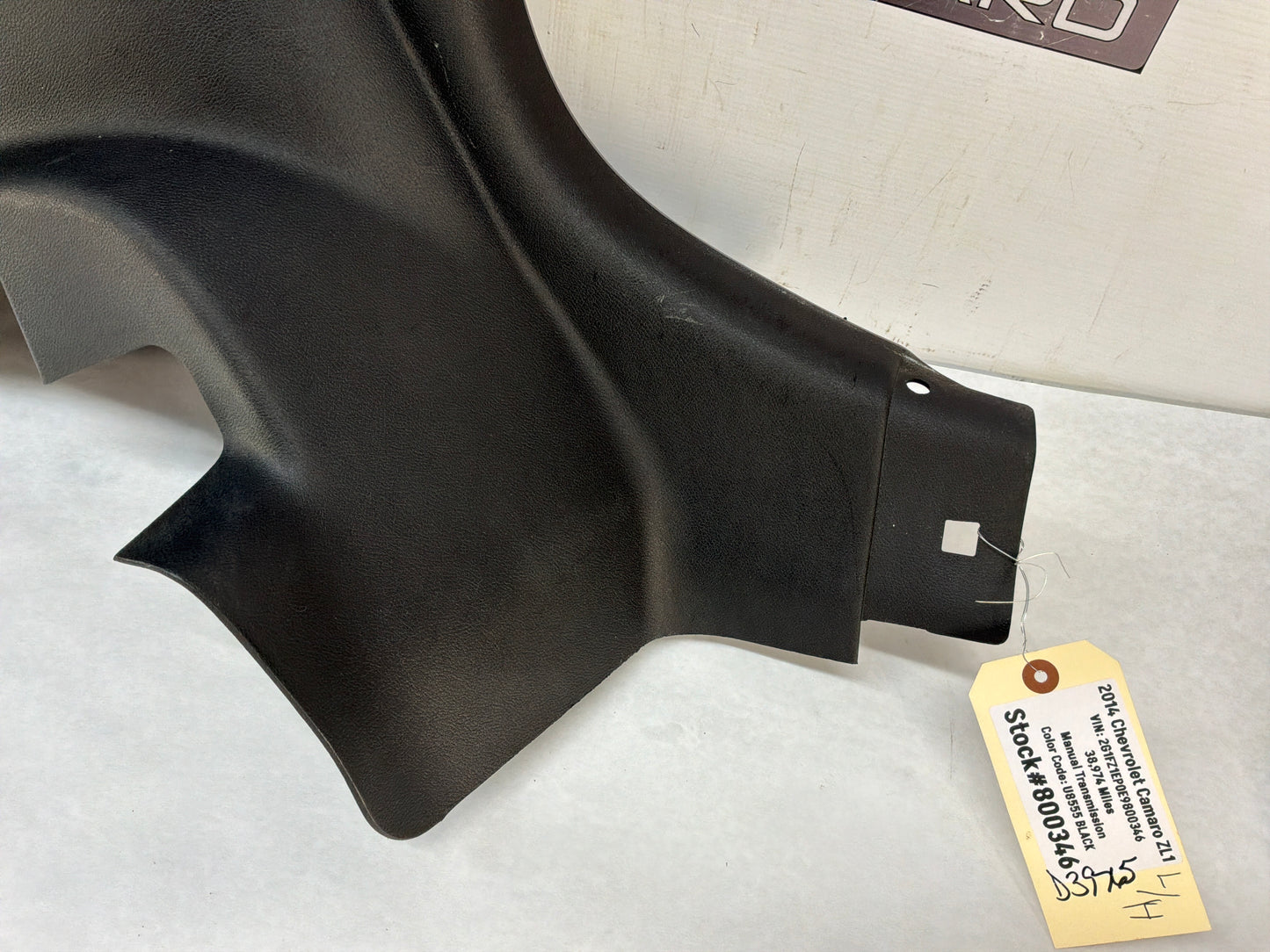 2014 Chevy Camaro ZL1 LH Driver Rear Interior Quarter Door Trim Panel OEM