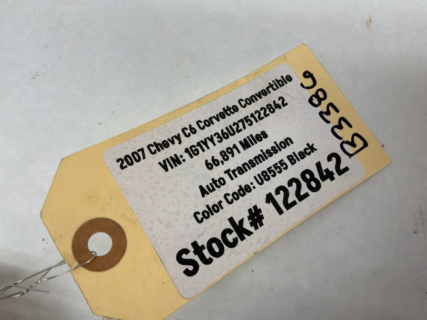 2007 C6 Corvette Convertible High & Low Electric Horn OEM