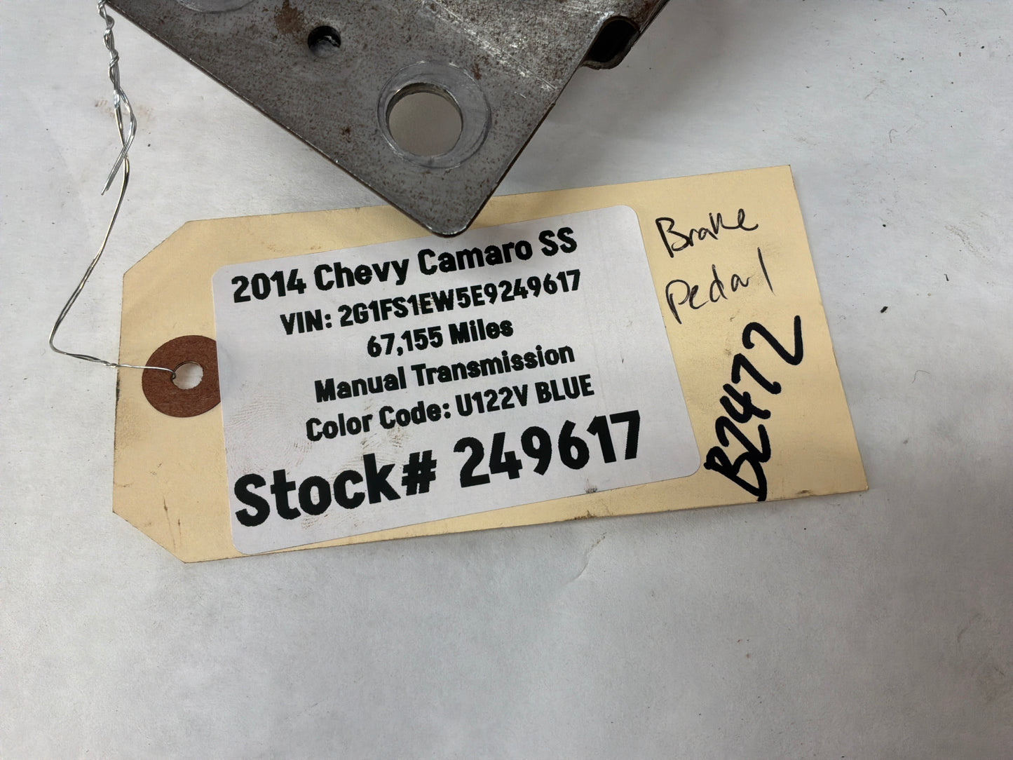 2014 Chevy Camaro SS  Manual Transmission Pedal Brake Clutch Master Cylinder Assembly OEM