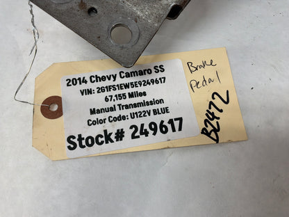 2014 Chevy Camaro SS  Manual Transmission Pedal Brake Clutch Master Cylinder Assembly OEM