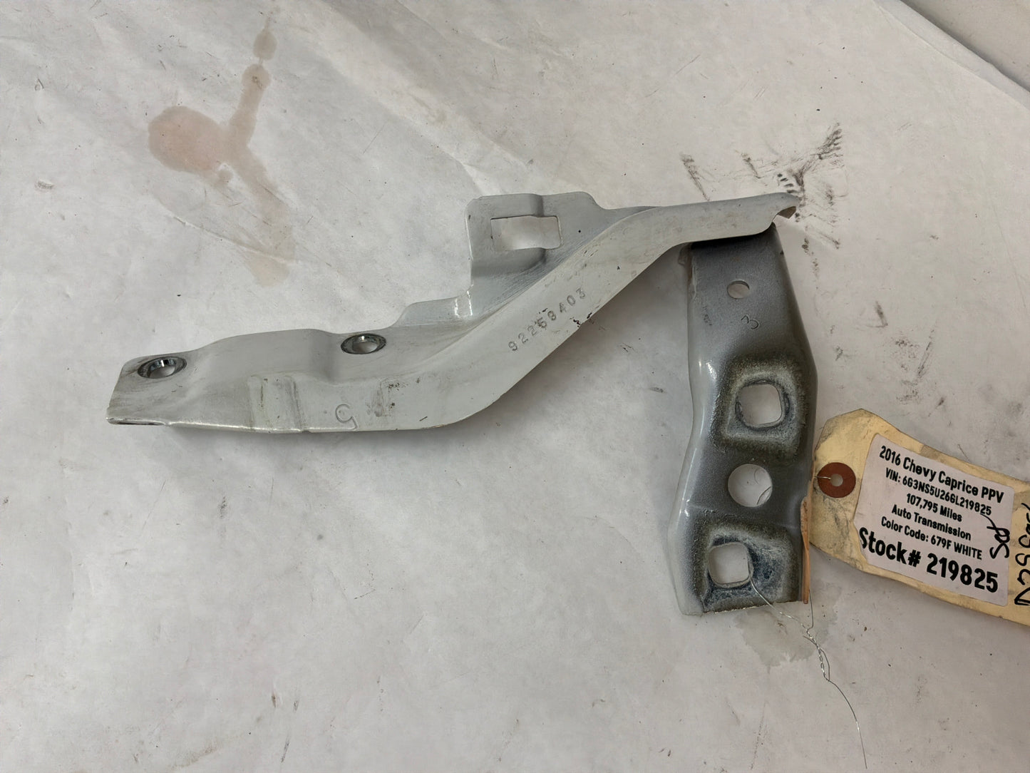 2016 Chevy Caprice PPV RH & LH Hood Hinges Set OEM