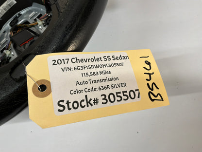 2017 Chevy SS Sedan Automatic Transmission Steering Wheel OEM
