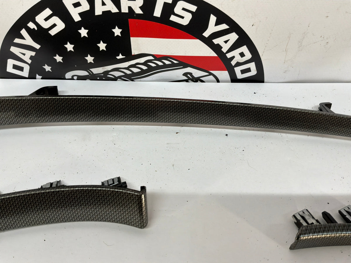 REPICTURE W/ TRIM OFF CENTER CONSOLE2009 Cadillac CTS-V Sedan Carbon Fiber Dash Trim Panel Molding Inserts OEM - Day's Parts Yard