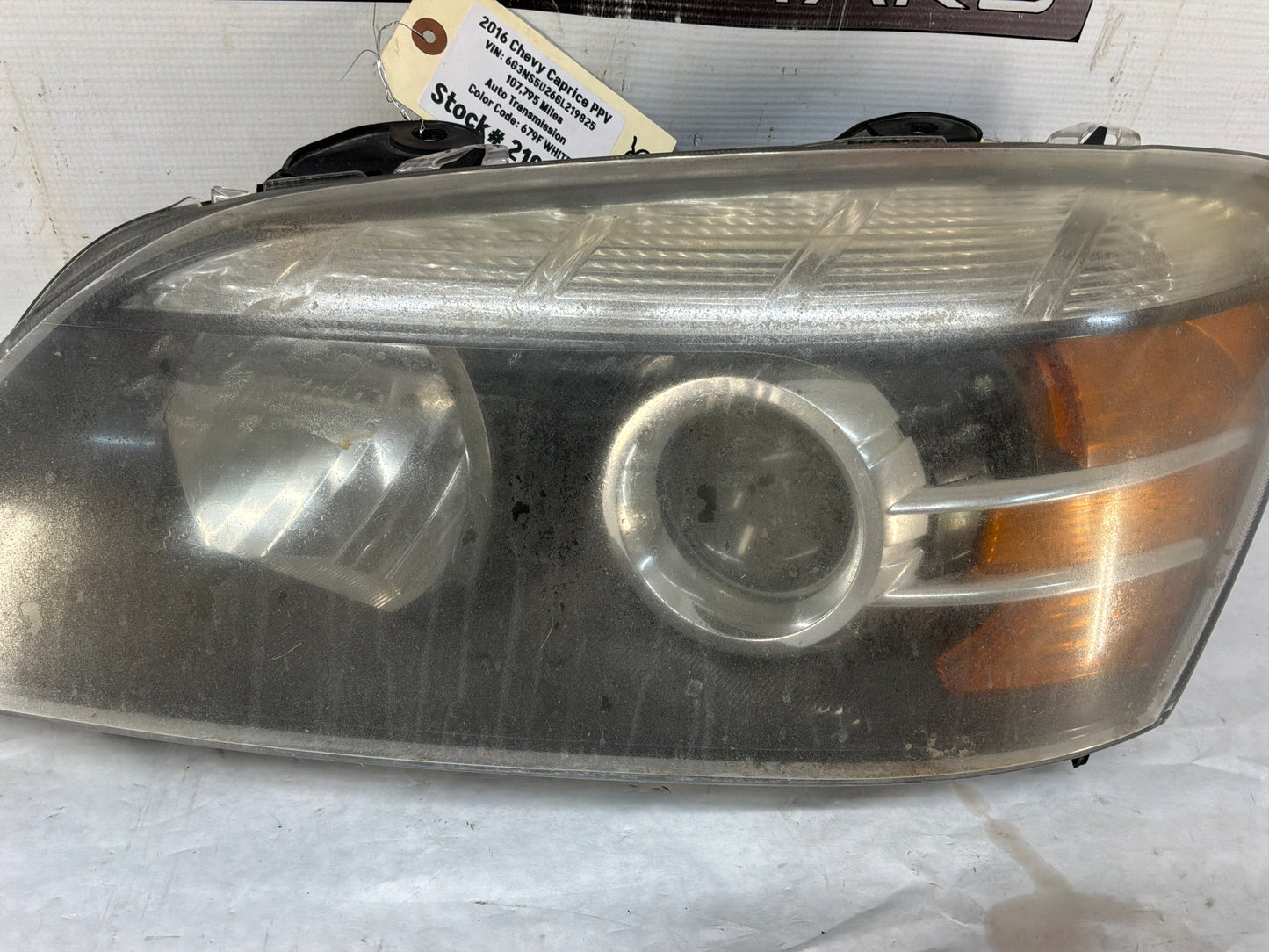 2016 Chevy Caprice PPV LH Driver Head Light Headlight Lamp OEM