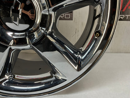 2012 Chevy Avalanche Wheel 20X8.5 Covered Lug Nuts Tapered 5 Spoke Chrome OEM