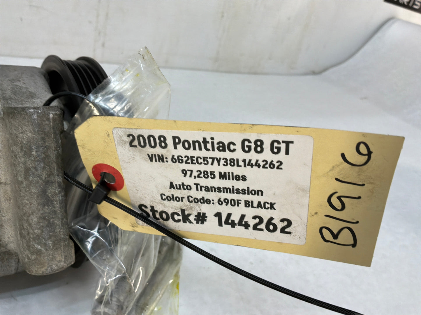 2008 Pontiac G8 GT AC A/C Air Conditioner Compressor w/ Hardware OEM