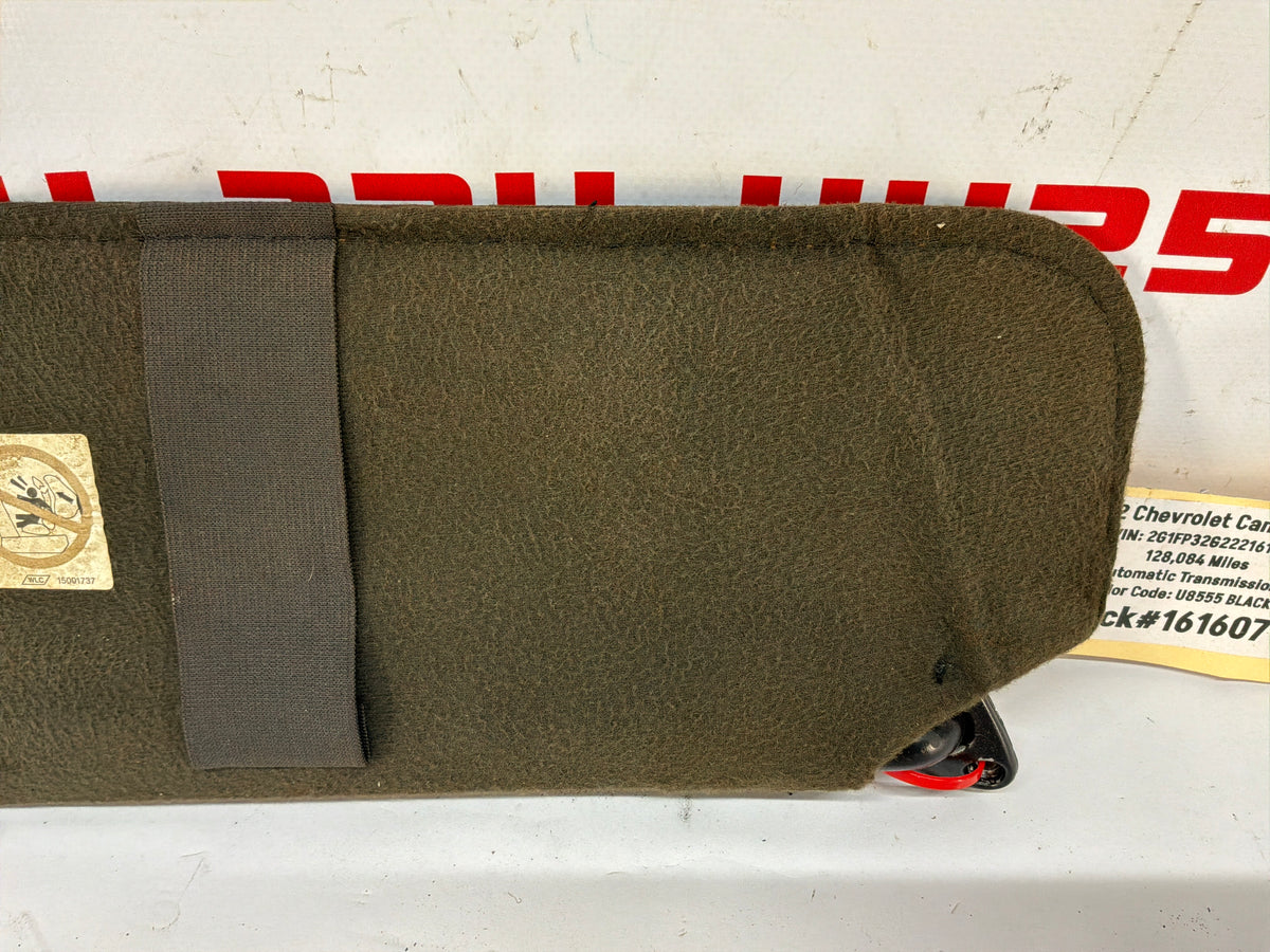 2002 Chevy Camaro Z28 RH Passenger Sunvisor Sun Visor Shade Tan OEM