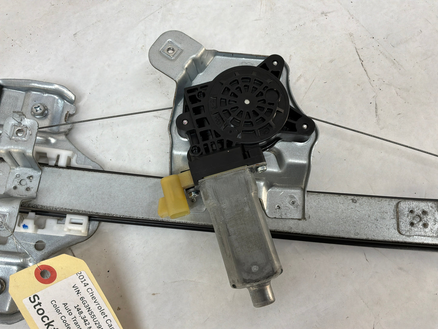 2014 Chevy Caprice PPV LH Driver Rear Window Regulator w/ Motor OEM