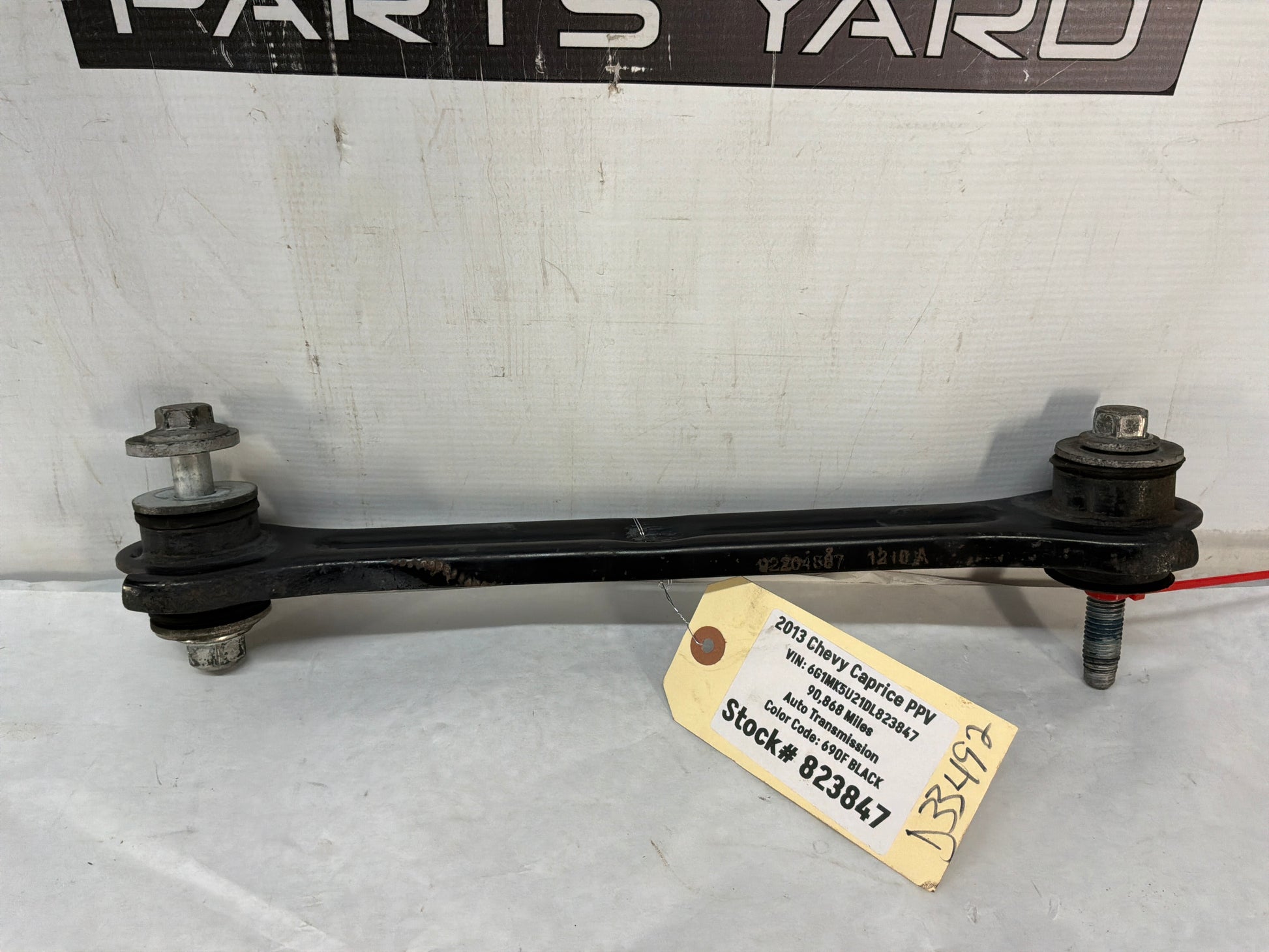 2013 Chevy Caprice PPV RH Passenger  Rear Suspension Trailing Control Arm Drag Link OEM - Day's Parts Yard