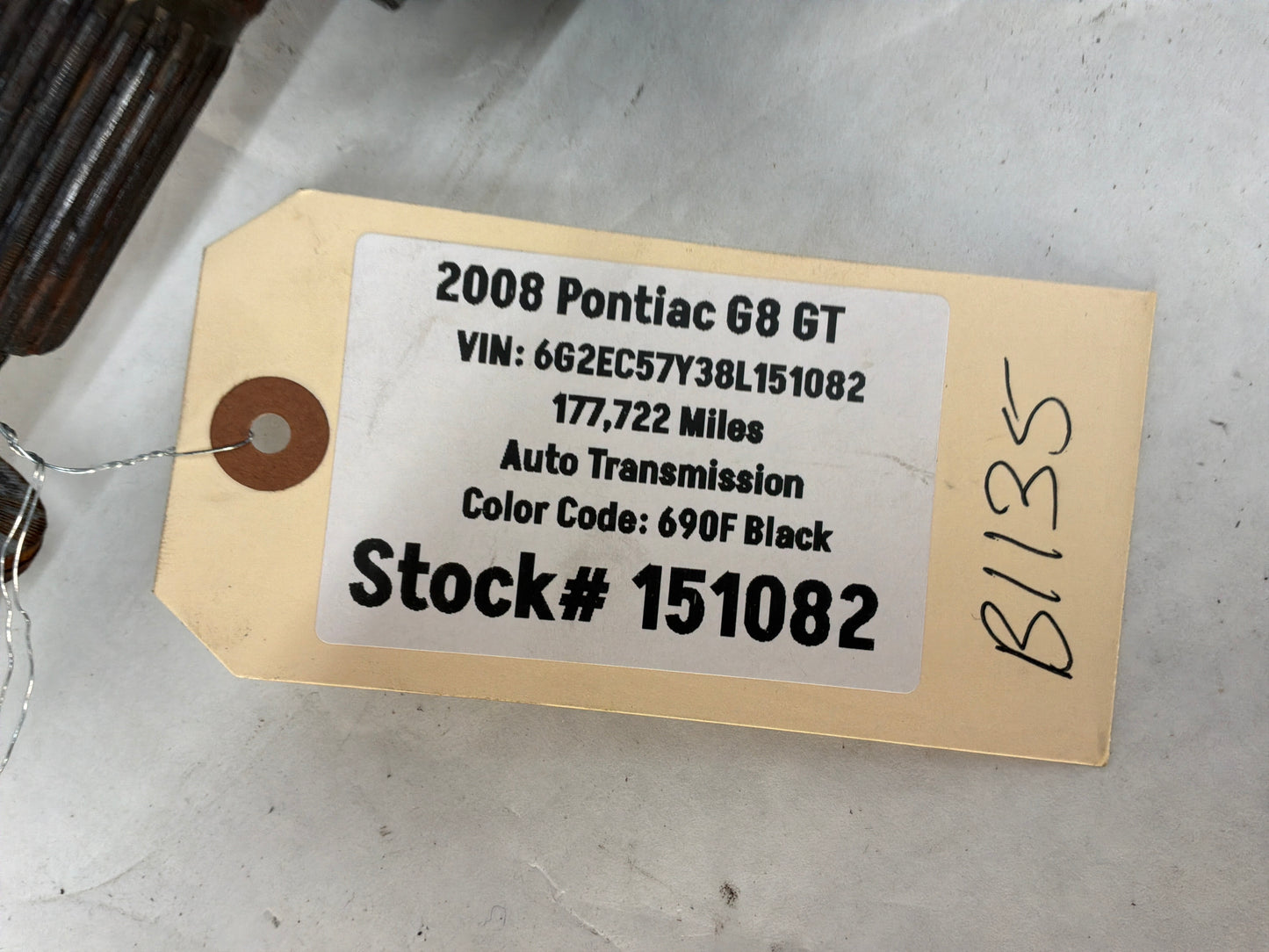2008 Pontiac G8 GT LH Driver Rear CV Axle Half Shaft OEM