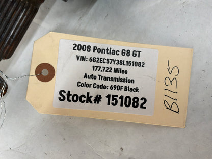 2008 Pontiac G8 GT LH Driver Rear CV Axle Half Shaft OEM