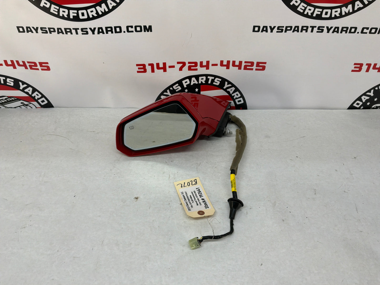 2013 Chevy Camaro 1LE LH Driver Exterior Outside Mirror Red OEM