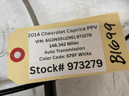 2014 Chevy Caprice PPV RH Passenger Front Window Regulator Motor OEM