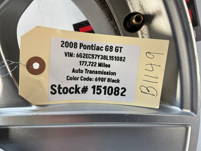 2008 Pontiac G8 GT Factory OEM Wheel 18x8 OEM