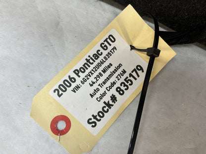 2006 Pontiac GTO Spare Wheel Tire Trunk Carpet Cargo Cover OEM