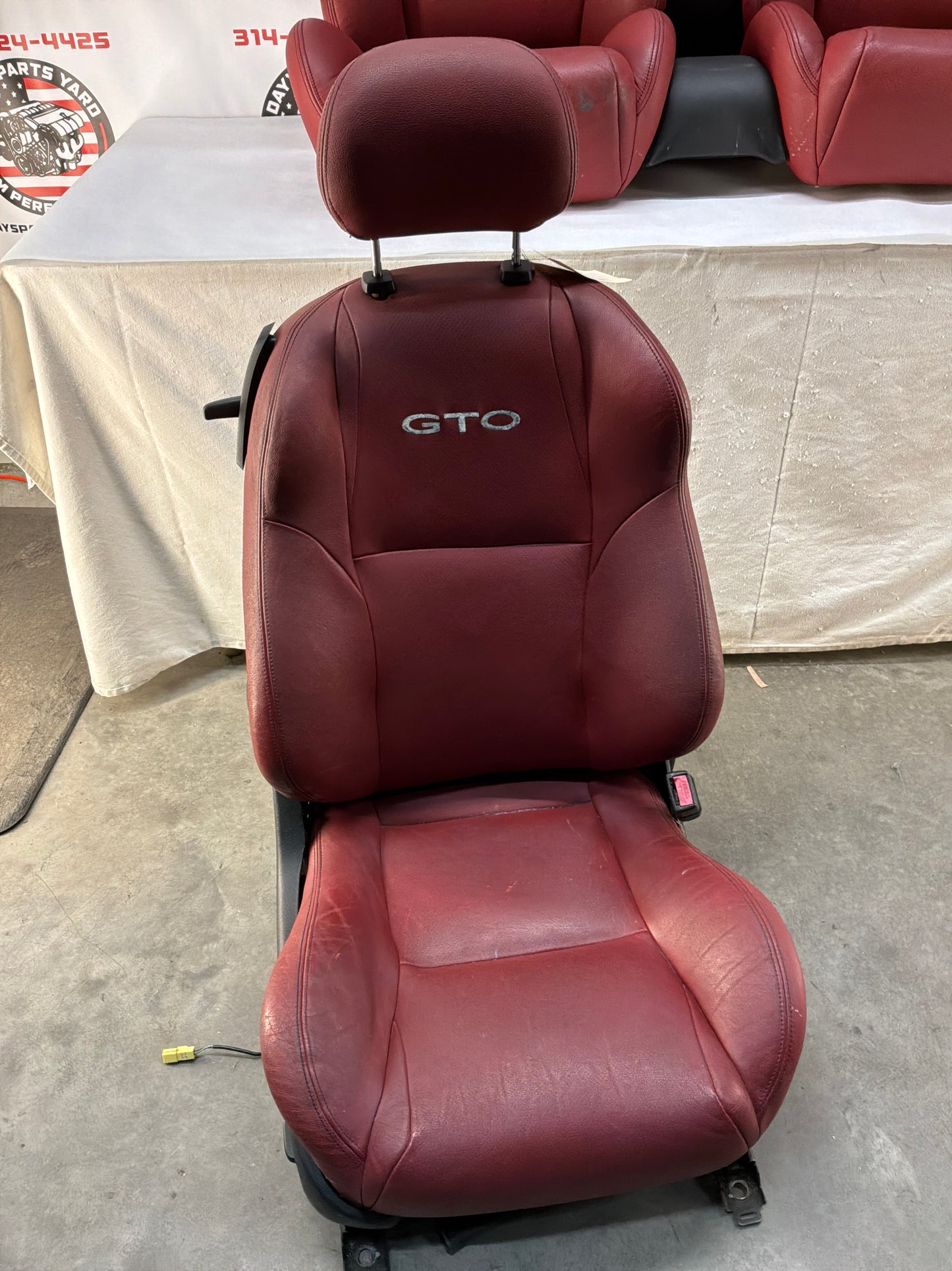 2004 Pontiac GTO Red Leather Seats Fronts and Rears OEM