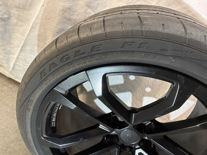 2014 Chevy Camaro ZL1 Factory OEM Wheels Rims and Goodyear Eagle F1 Tires 20X10 20X11