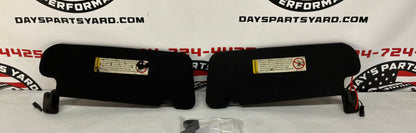 2004 Pontiac GTO RH & LH Sun Visors Sunvisors w/ Clips OEM