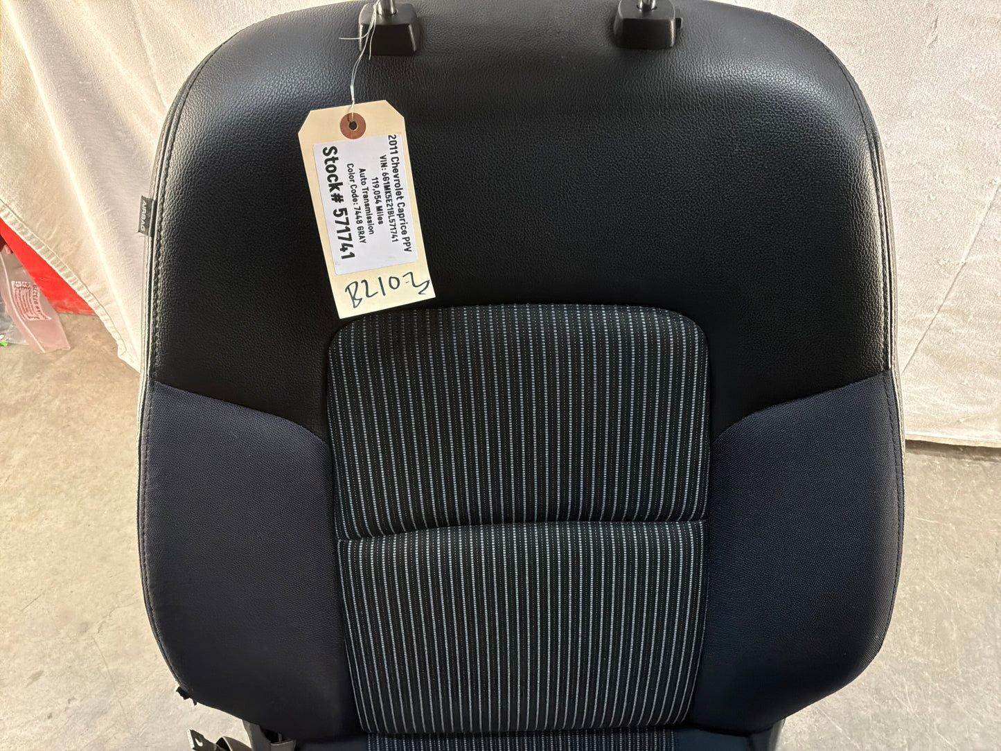2011 Chevy Caprice PPV Seats Fronts & Rears OEM