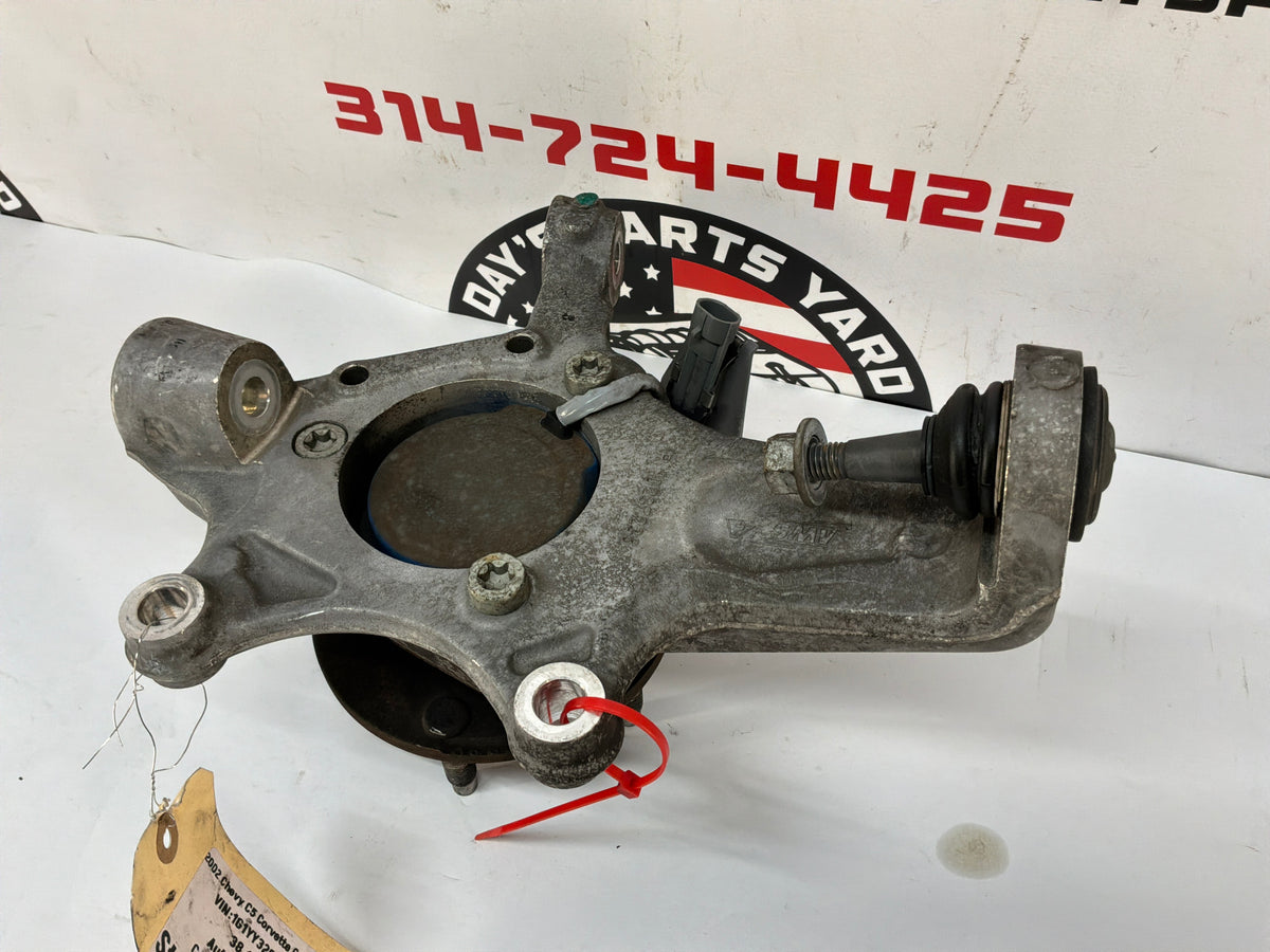 2002 Chevy C5 Corvette Convertible RH Passenger Front Suspension Spindle Knuckle Hub OEM