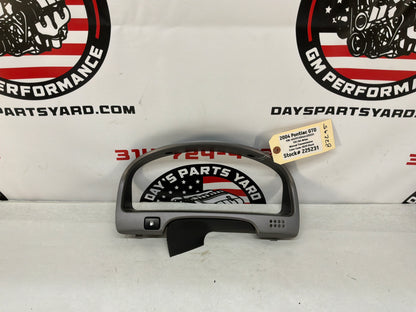 2004 Pontiac GTO Speedometer Gauge Cluster Bezel Trim Panel OEM