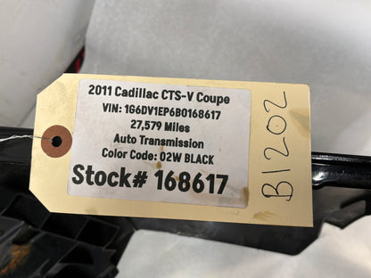 2011 Cadillac CTS-V Coupe Complete Rear Bumper Black OEM