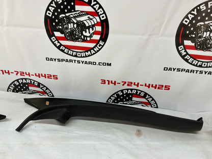 2002 Pontiac Trans Am WS6 RH & LH Interior Windshield A Pillar Trim Molding Ebony OEM