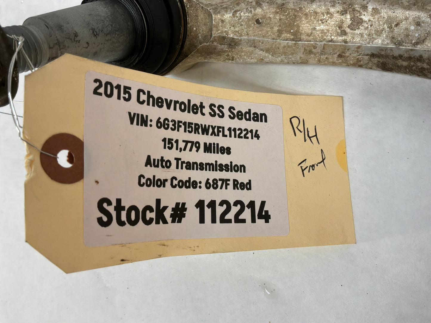 2015 Chevy SS Sedan RH Passenger Front Suspension Lower Control Arm Link OEM