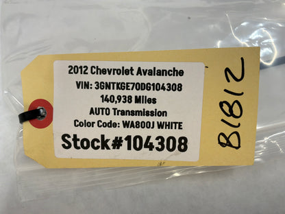 2012 Chevy Avalanche Black Diamond Emblem Badge OEM