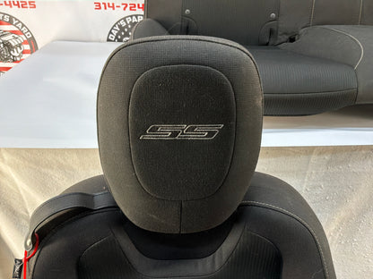 2015 Chevy Camaro SS 1LE Seats Fronts and Rear Black Cloth OEM
