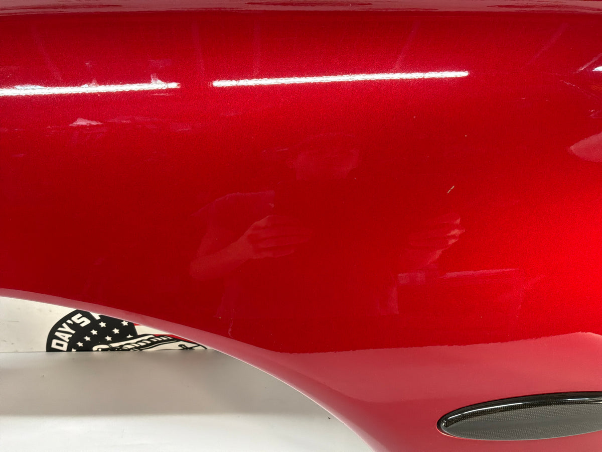 2002 Chevy C5 Corvette LH Driver Rear Quarter Fender Panel Red OEM