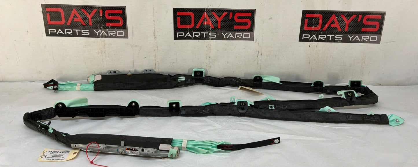 2016 Chevy SS Sedan RH & LH Roof Side Rail Curtain Airbag Air Bag Set OEM