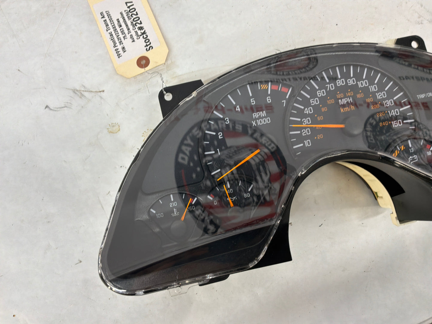 1999 Pontiac Trans Am WS6 Gauge Cluster Speedometer Instrument Panel OEM