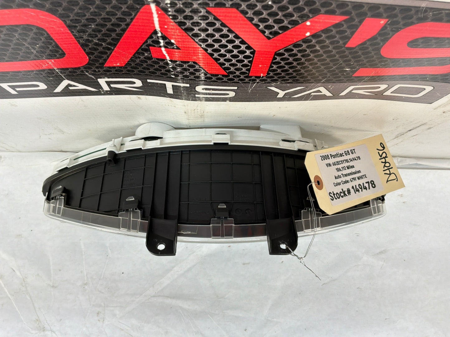 2008 Pontiac G8 GT Gauge Cluster Speedometer Instrument Panel Red Hot OEM