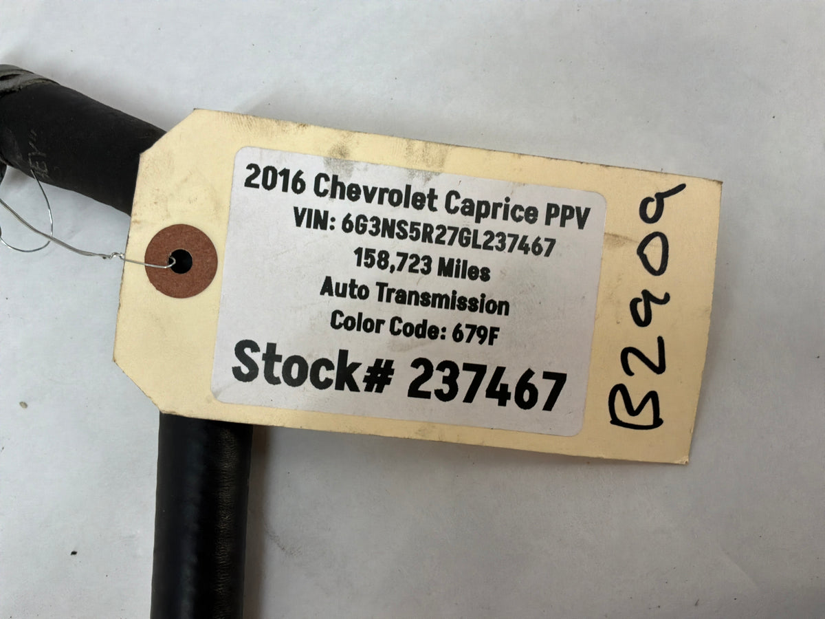 2016 Chevy Caprice PPV Brake Booster Vacuum Hose Line Tube OEM