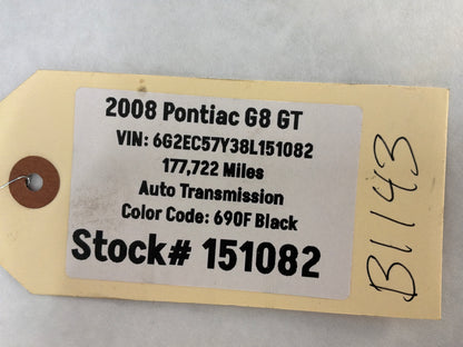 2008 Pontiac G8 GT Air Intake Evap PCV Line Tube Hose OEM