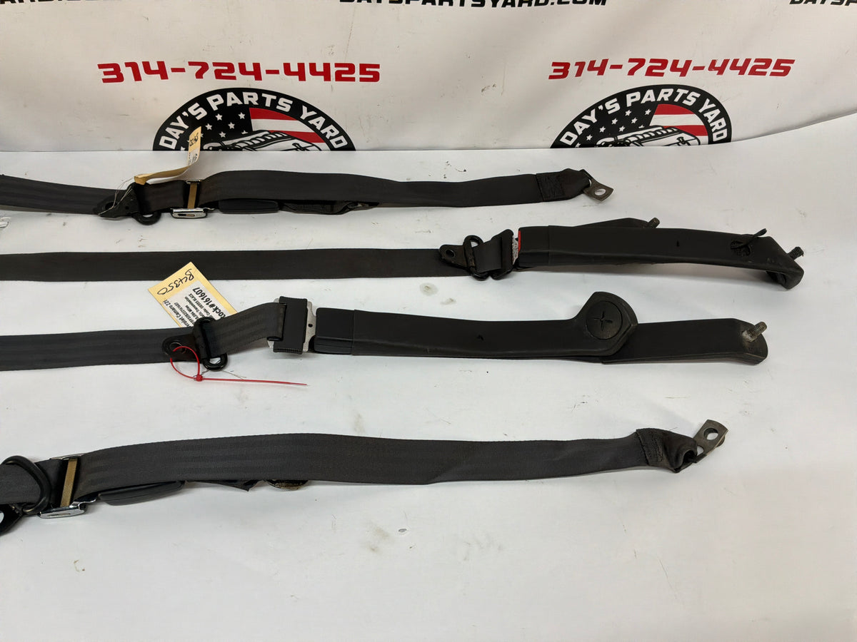 2002 Chevy Camaro Z28 Front & Rear Seatbelt Seat Belts Retractors w/ Buckles Holders Ebony OEM w/ Buckles Holders Ebony OEM