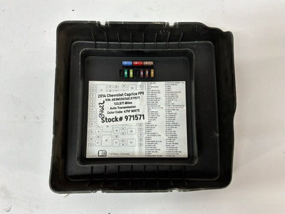2014 Chevy Caprice PPV Fuse box cover