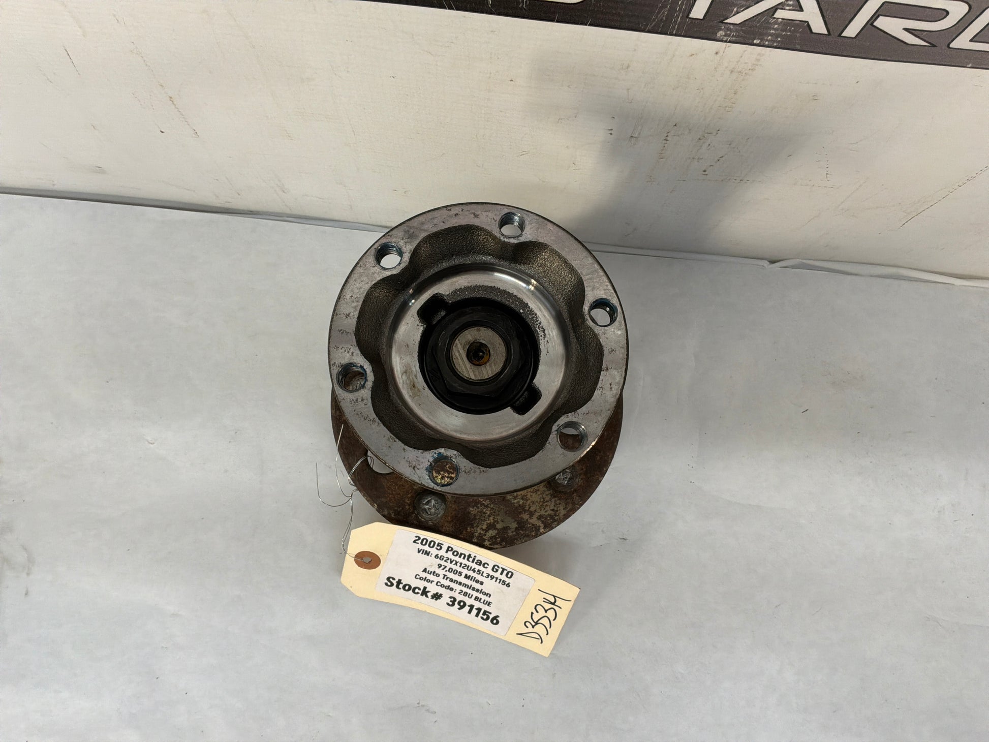 Lh hub - Day's Parts Yard