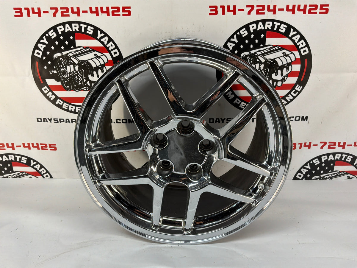 2002 Chevy C5 Corvette Z06 Replica Triple Chrome Rear Wheel 18x9.5