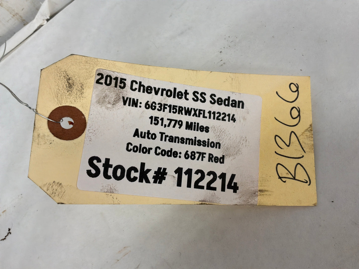2015 Chevy SS Sedan AC Air Conditioner Line Hose Tube Pipe OEM