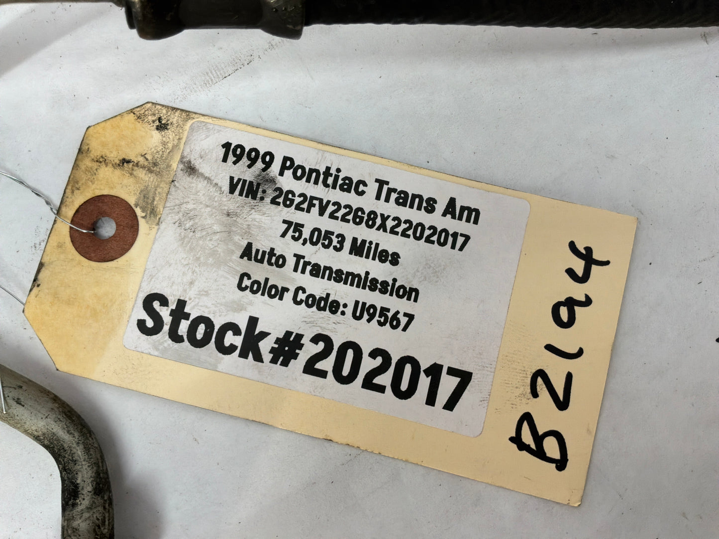 1999 Pontiac Trans Am WS6 Power Steering Lines OEM