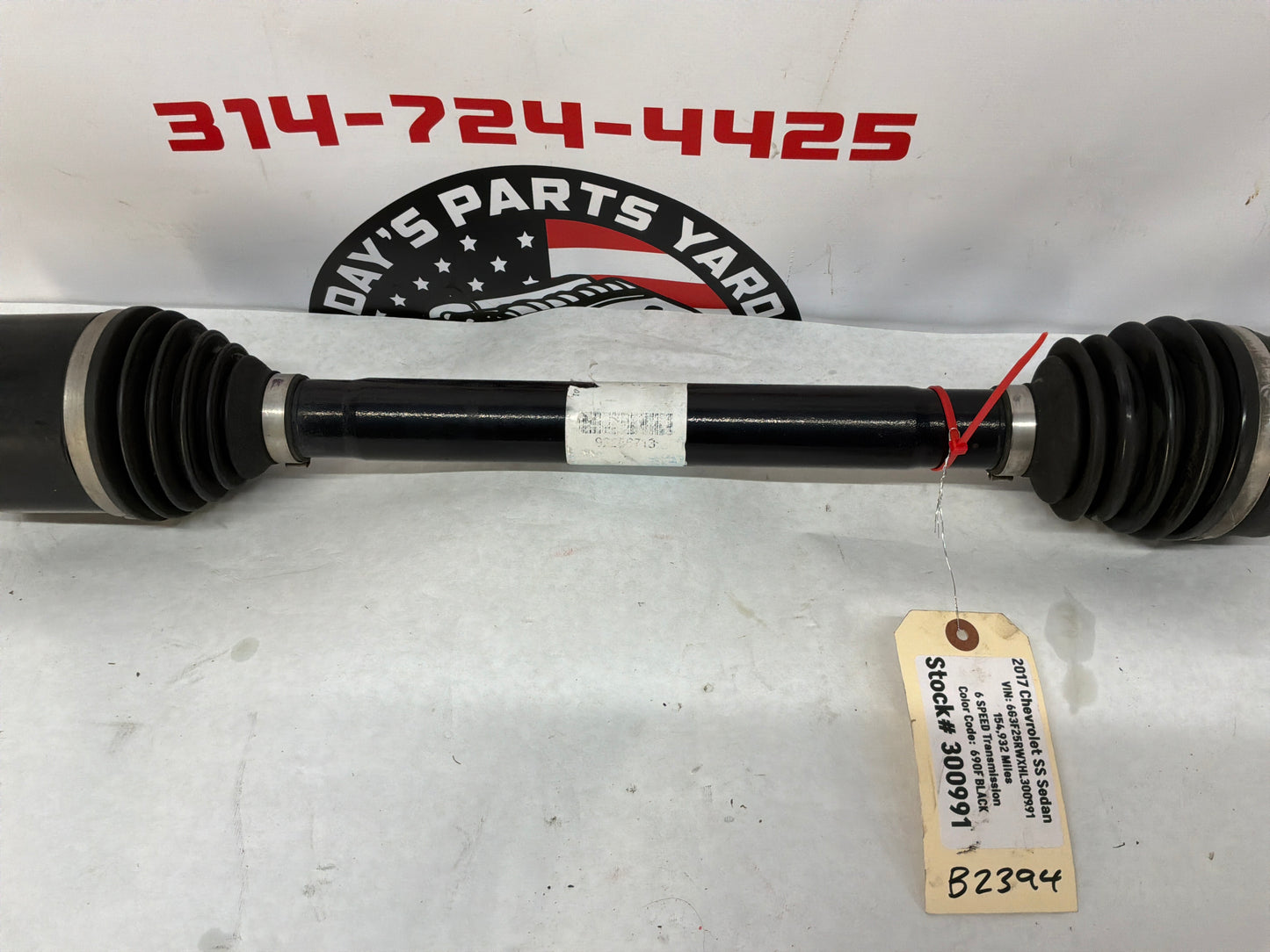 2017 Chevy SS Sedan RH Passenger Rear CV Axle Half Shaft OEM