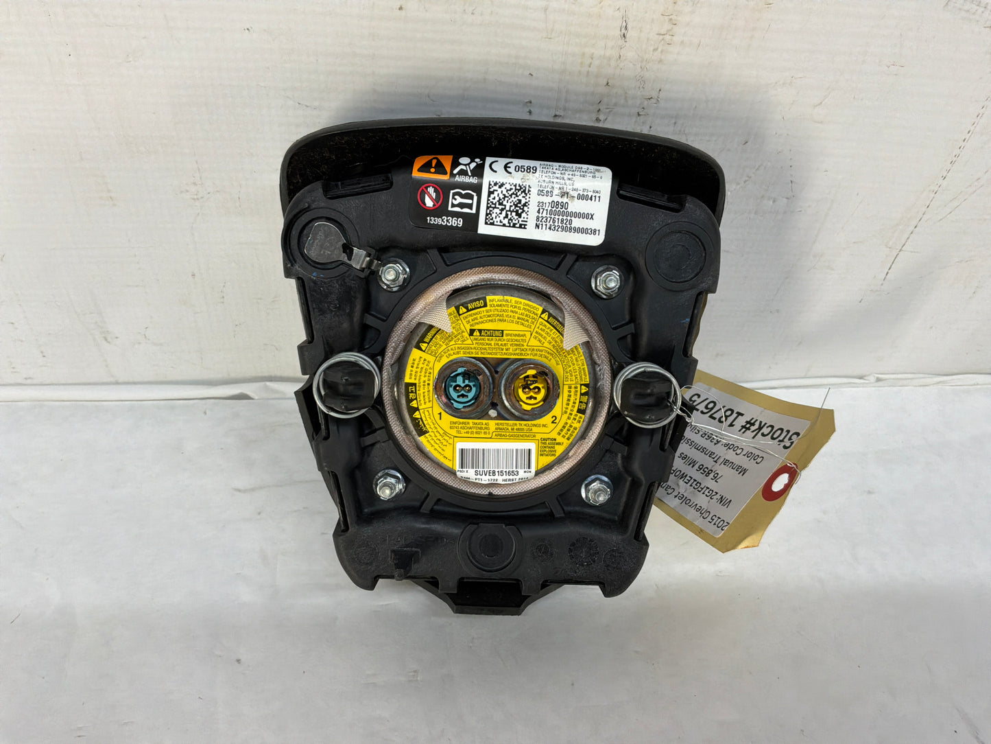 2015 Chevrolet Camaro SS 1LE Steering Wheel Air Bag Airbag OEM